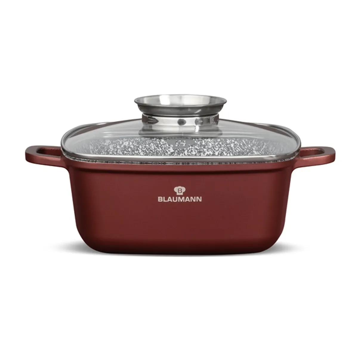 Blaumann BL-4091 Cerastone collection 22 cm négyzet alakú edény fedővel alumínium bronz 5,4 L #1