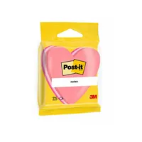 Post-it 7100172402 szív alakú öntapadós jegyzettömb 70x70mm rózsaszín