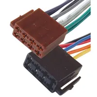 Somogyi ISO 2XSAL forrasztható 2x aljzat ISO csatlakozópár fekete többszínű