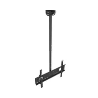 STANSSON WM-102-B mennyezeti tv-tartó 32"-65" fekete acél VESA 600x400 60 kg dönthető 15°