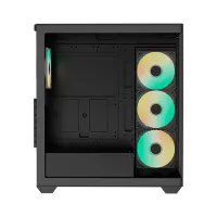 RAIDMAX I800CBF i800 Chrome fekete ATX USB 3.0 4x beépített ventilátor edzett üveg #5