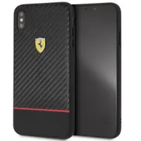 FERRARI FESBOHCI65BK On-Ttrack Racing tok fekete sárga-piros 6,5" iPhone XS Max Apple nyomott mintás matt #2