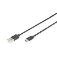 Digitus AK-300154-018-S USB Type-C és USB Type-A kábel 1,8 m 480 Mbps 3A fekete USB PD