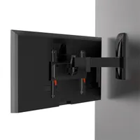 Meliconi 480988 Slimstyle Plus 200SR FB fekete 14"-45" 1 db 30 kg forgatható billenthető karos fali TV konzol #5