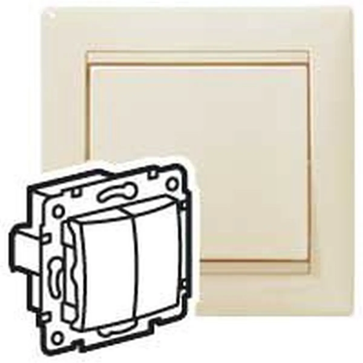 Legrand 774305 Valena elefántcsont 10A IP31 rugós bekötés #2