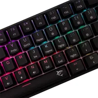 White Shark WS GK-004111B-R-US Shinobi 2 61-62 kulcsos kicserélhető piros kapcsoló USB-C RGB 1,8 m #2