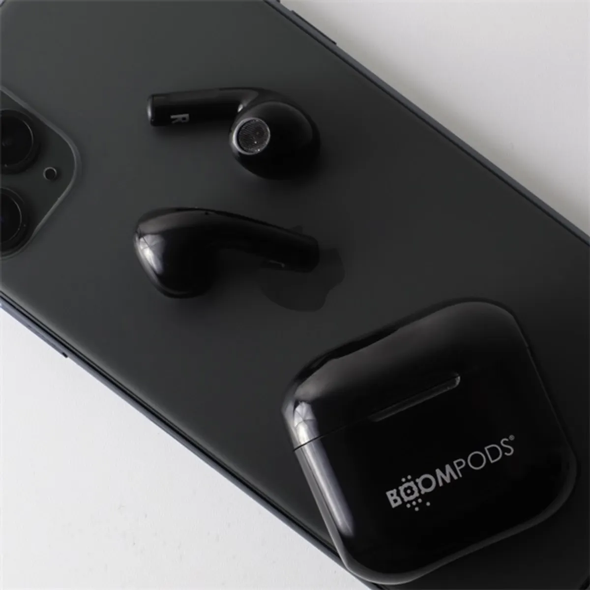 Boompods ZCOBLK Compact Buds True Wireless fülhallgató 13 mm hangszóró IP44 USB-C 5 óra üzemidő 10 m beépített mikrofon #3