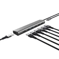 Trust 24967 Halyx 8-portos usb hub táp nélküli #4