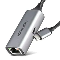 Axagon ADE-TXPD USB-C gigabites Ethernet adapter ezüst fekete 15 cm RJ-45