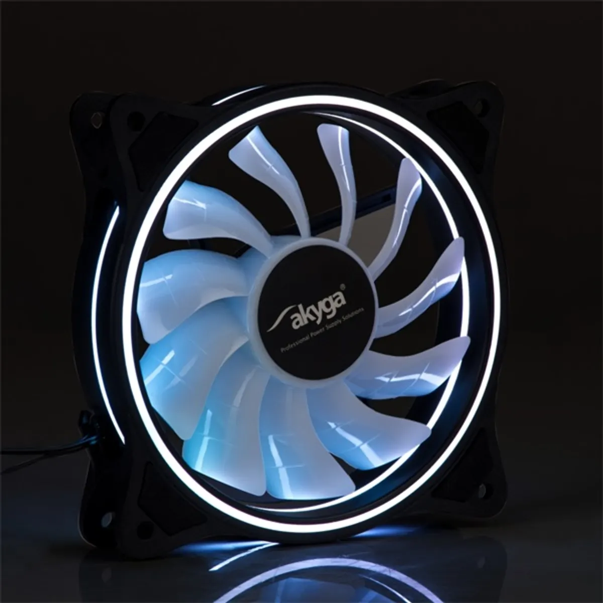 AKYGA AW-12D-RGB ház ventilátor 120 mm rgb 12V pwm sleeve 11 lapát 1100 rpm 23 dB #3
