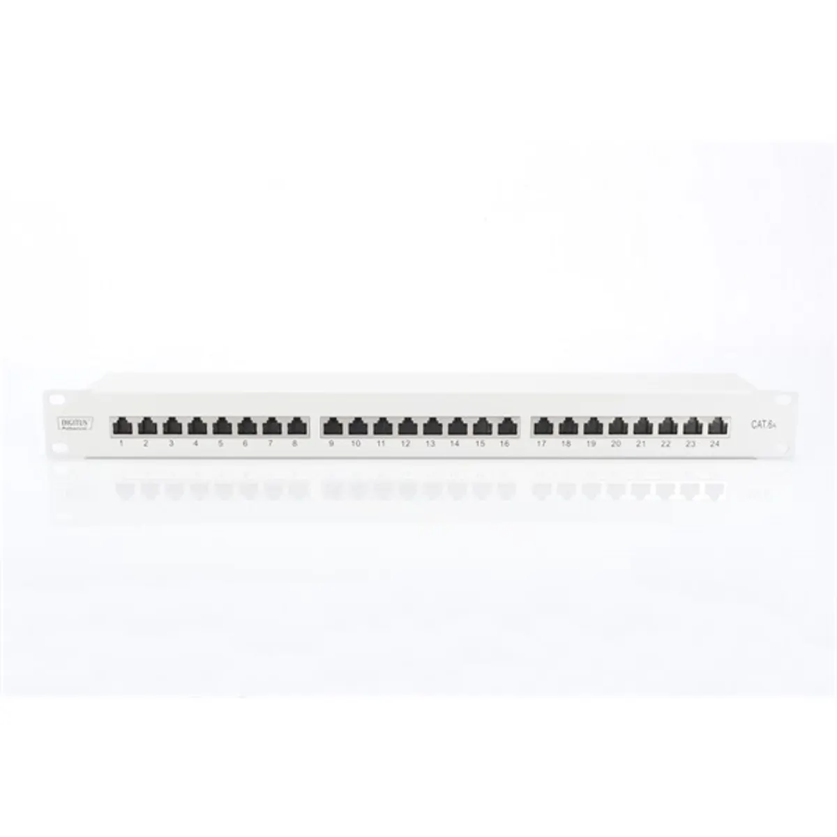 DIGITUS DN-91624S-EA patch panel 24 port 1U 19" CAT6A árnyékolt szürke #2