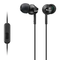 Sony MDREX110APB.CE7 MDR-EX110APB 9 mm 5-24000 Hz 16 ohm 1,2 m aranyozott l-alakú minicsatlakozó fekete mikrofonos