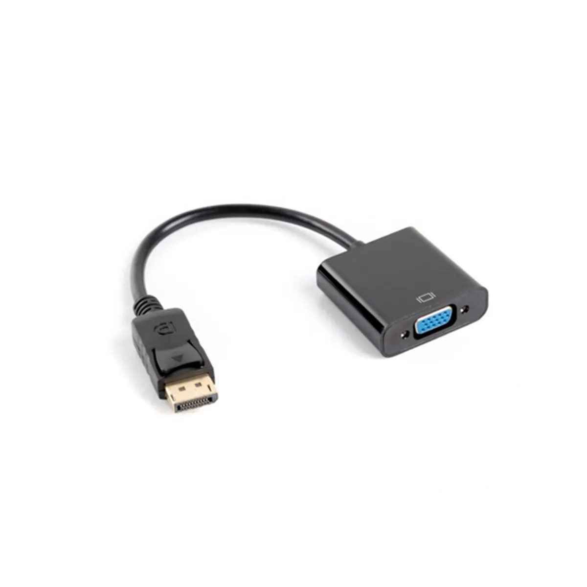 Lanberg AD-0002-BK DisplayPort-VGA adapter 20 cm fekete DisplayPort VGA 1920x1080 #1