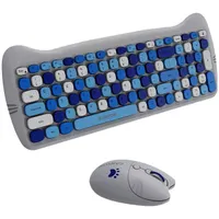 CANYON CNS-HSETW6BL-HU Kitty Edition billentyűzet és egér kék, Magyar, USB, vezeték nélküli, multimédia gombok, numerikus billentyűzet #4