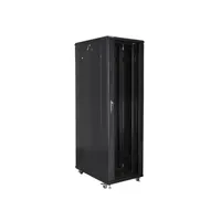 LANBERG FF01-8042-12B 42U 19" szabadon álló rack üvegajtós fekete 800x1000 #3