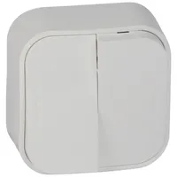 Legrand 782402 Forix kétkörös csillárkapcsoló 10A IP20 fehér csavaros jelzőfény
