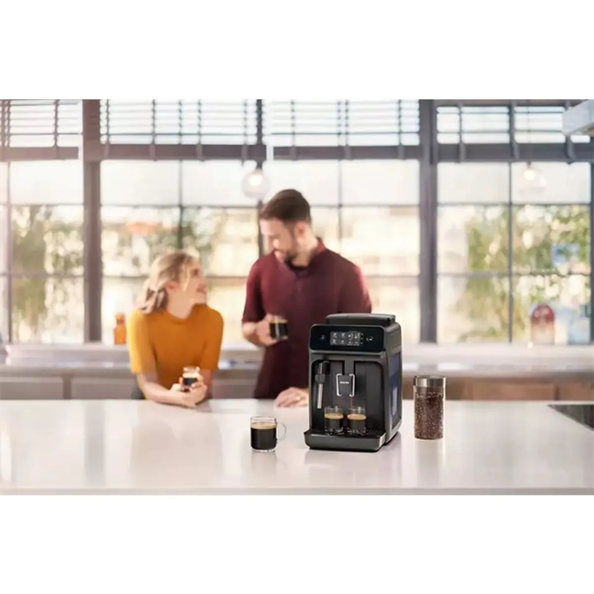 Philips EP1220/00 series 1200 automata kávéfőző beépített daráló kerámia őrlő 12 fokozat 1,8 L víztartály érintő kijelző kivehető csepegtető tálca #5
