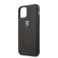 FERRARI FEHDEHCN65BK iPhone 11 Pro Max függőlegesen csíkozott fekete bőrtok 6,5" #2