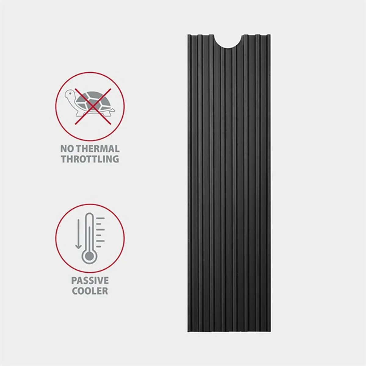 AXAGON CLR-M2L3 passzív M.2 hűtőborda 22x80 mm alumínium #4