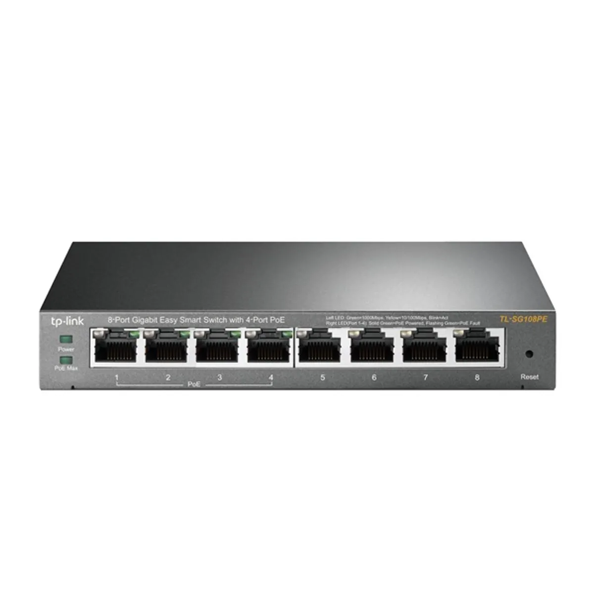 TP-LINK TL-SG108PE 8-portos Gigabit Easy Smart Switch 4 PoE portok VLAN 32 #1