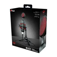 Trust 23466 GXT 244 Buzz USB streaming mikrofon kardioid 180 cm kábel fekete #4