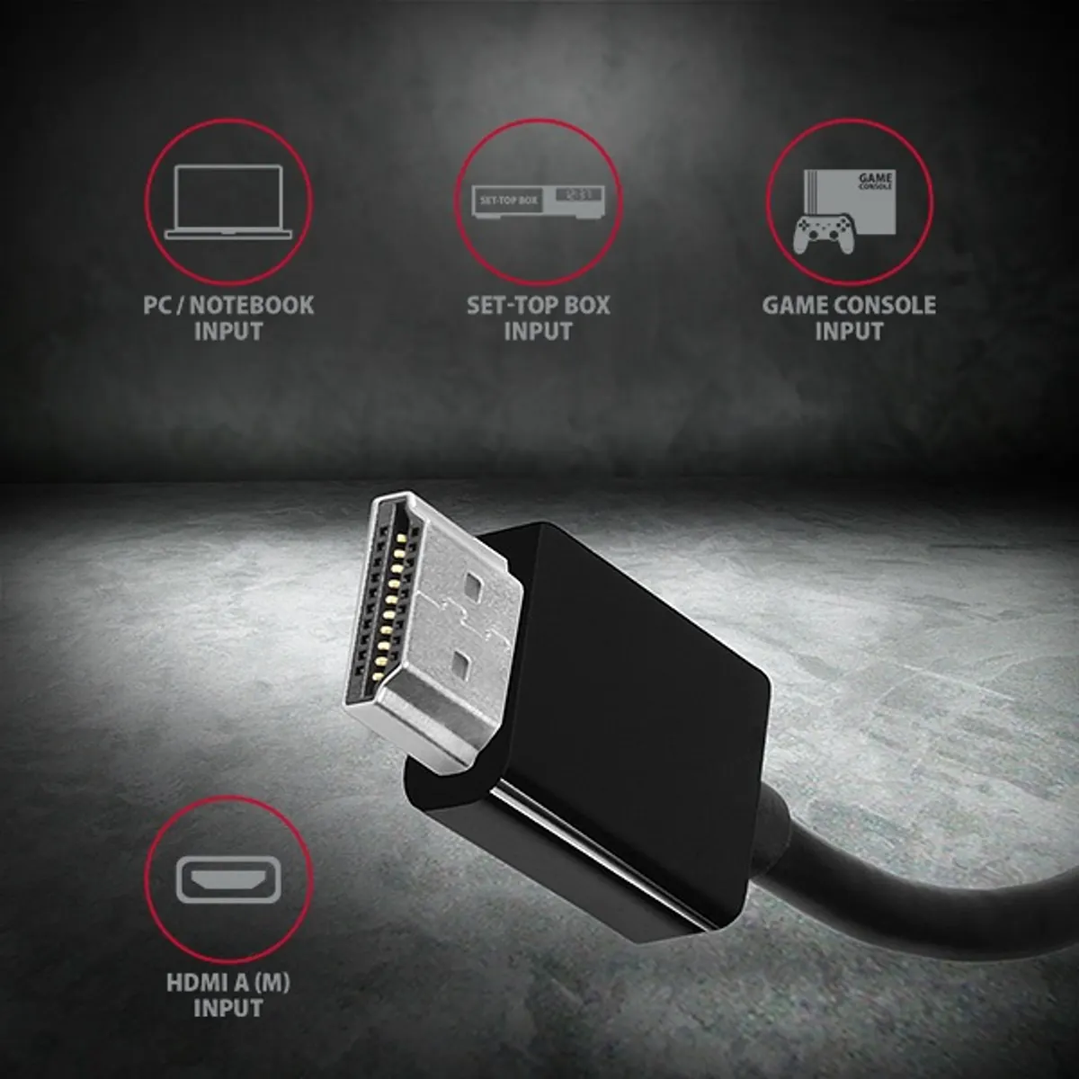 AXAGON RVH-VGN HDMI to VGA aktív adapter fekete 15 cm #3