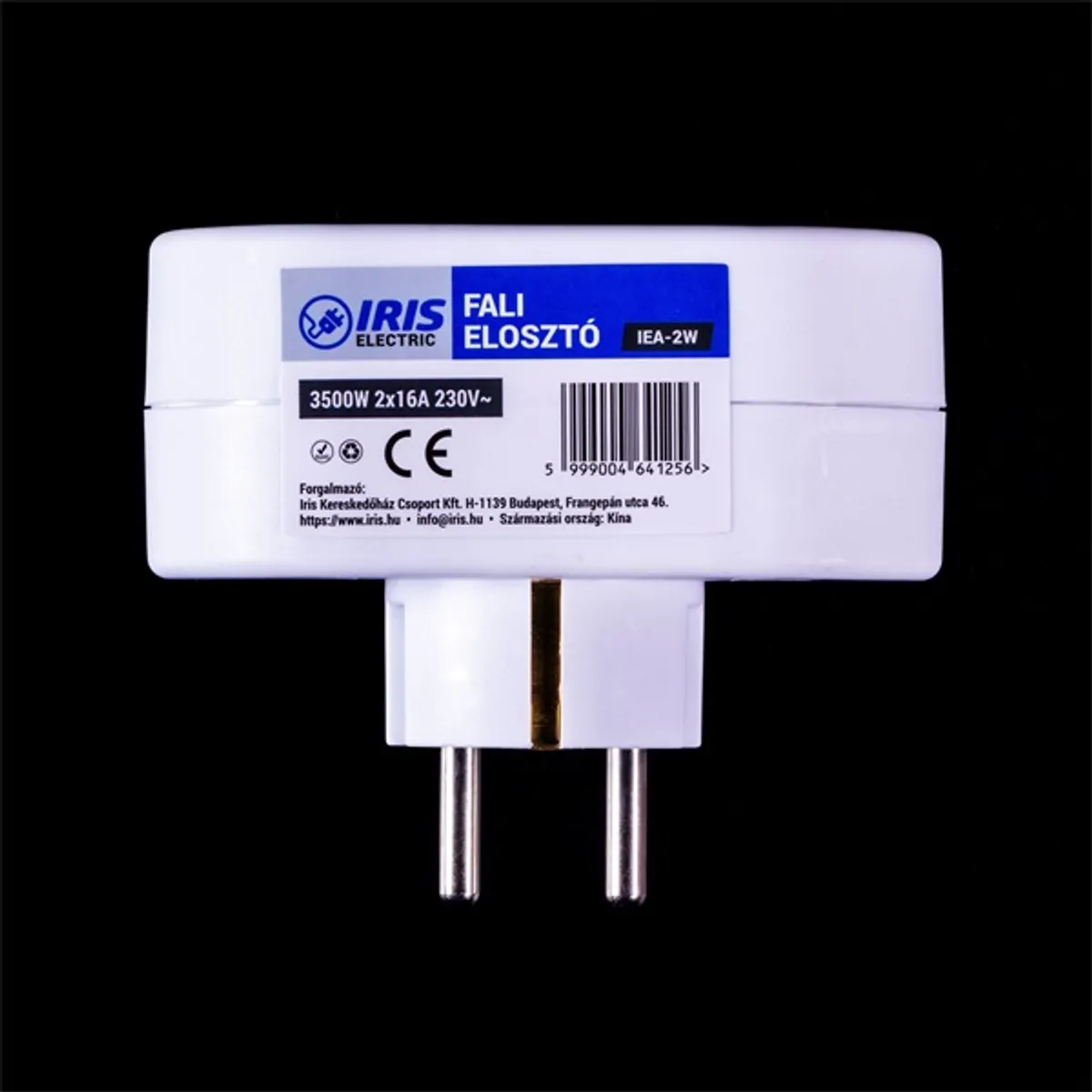 IRIS Electric IEA-2W fali elosztó 2x16A kontinentális aljzat gyermekvédelemmel #1