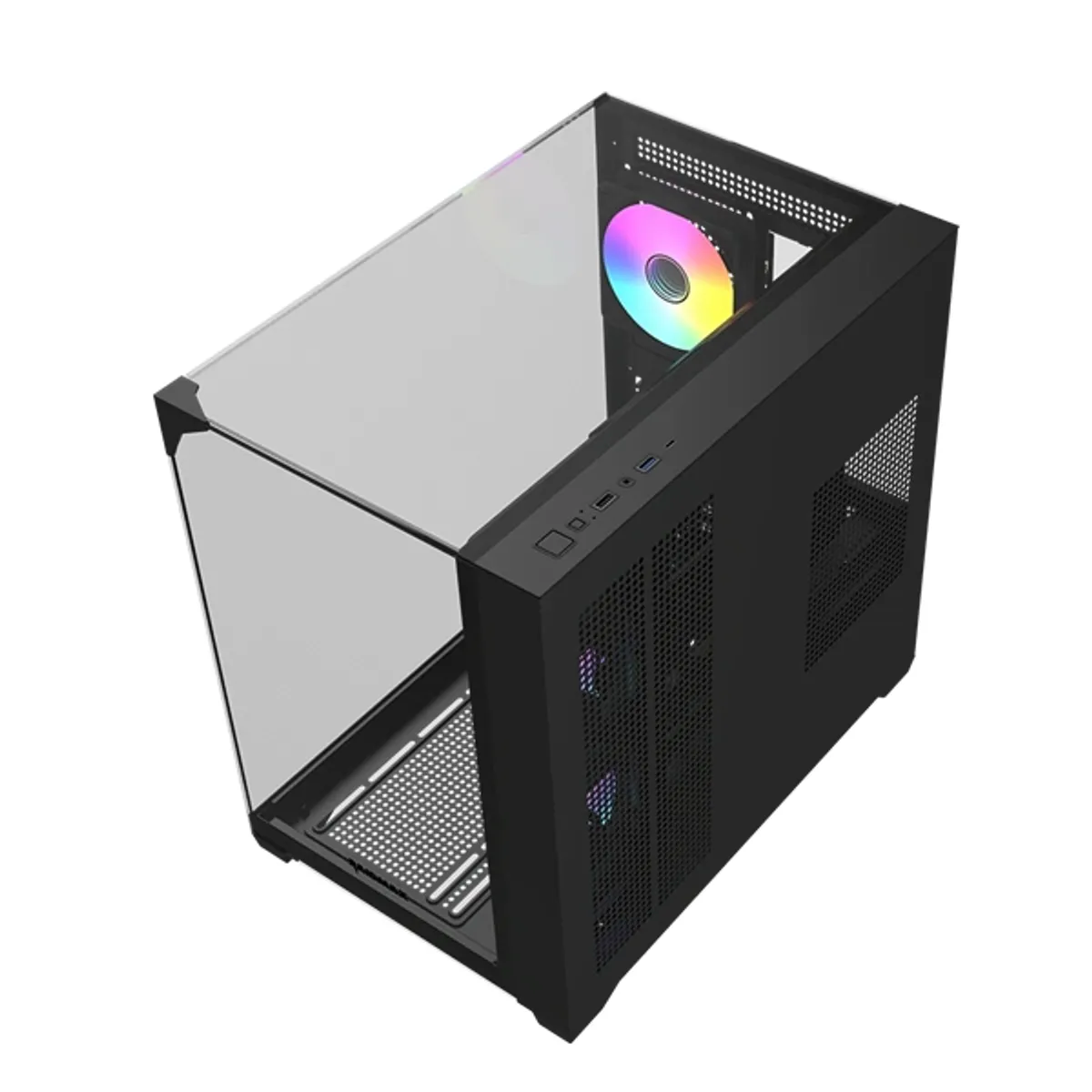 RAIDMAX I620TBF i620 fekete ATX acél műanyag edzett üveg 7 bővítőhely 3,5 belső hely 1 2,5 belső hely 2 tápegység van USB 3.0 fejhallgató csatlakozó mikrofon csatlakozó #4
