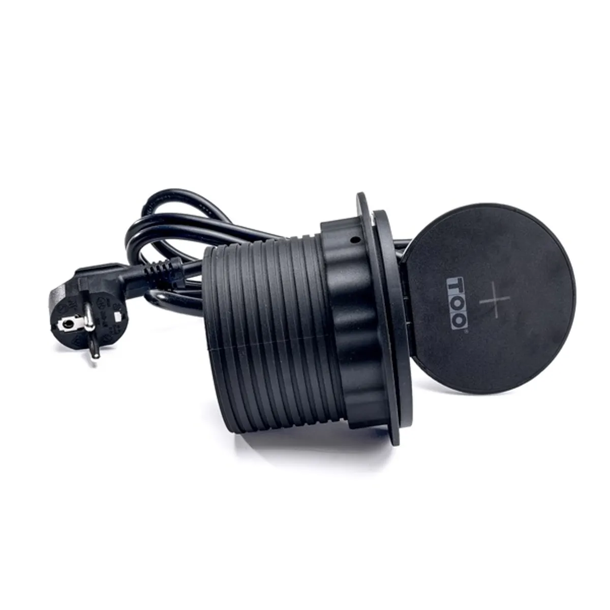 Too GPS-103-1B süllyesztett hálózati elosztó fekete 1x Schuko Usb-A Hdmi Usb-C 1.8 m ip20 Qi 5W Usb töltő 5V 2.4A #4