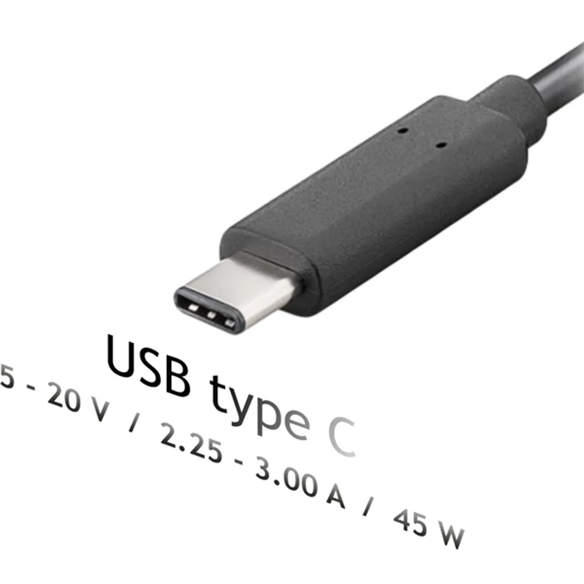 AKYGA AK-ND-60 Notebook töltő USB-C 45W 5-20V 2.25-3A 1.2m QC3.0 #3