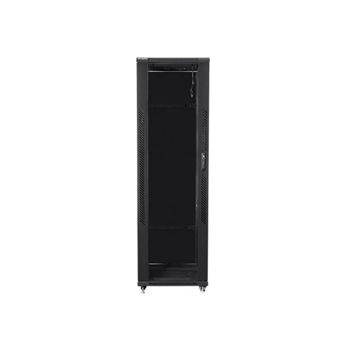 LANBERG FF01-8042-12B 42U 19" szabadon álló rack üvegajtós fekete 800x1000 #1
