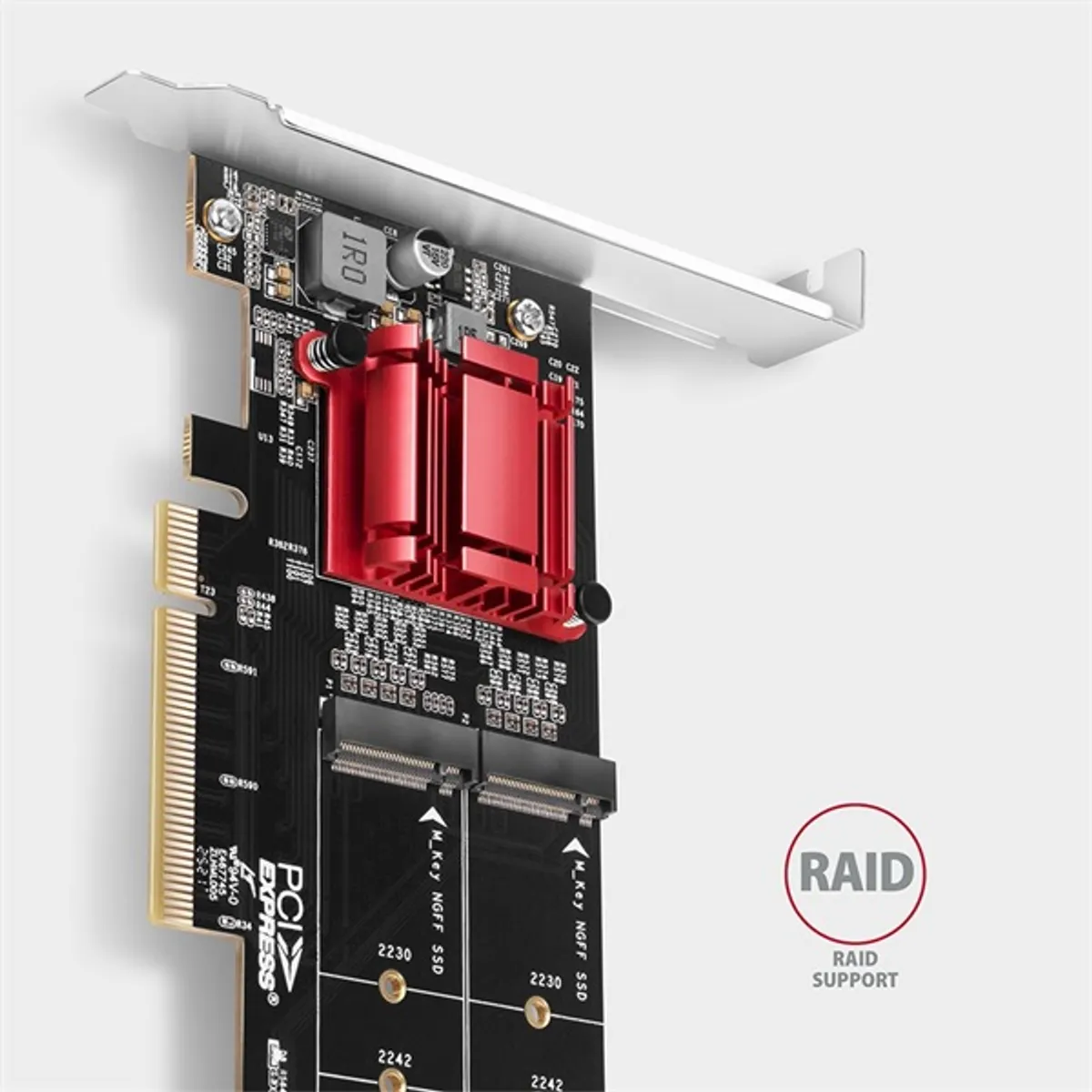 Axagon PCEM2-ND PCIe 2x NVMe M.2 adapter 2x M-key RAID #5