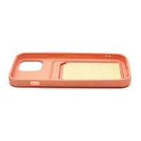 Haffner PT-6852 Card Case Apple iPhone 15 rózsaszín szilikon hátlap kártyatartóval #4
