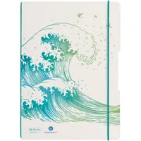 Herlitz 50033645 My.book flex A4 80 lap kockás-vonalas mintás újrahasznosított GREENline Hullám