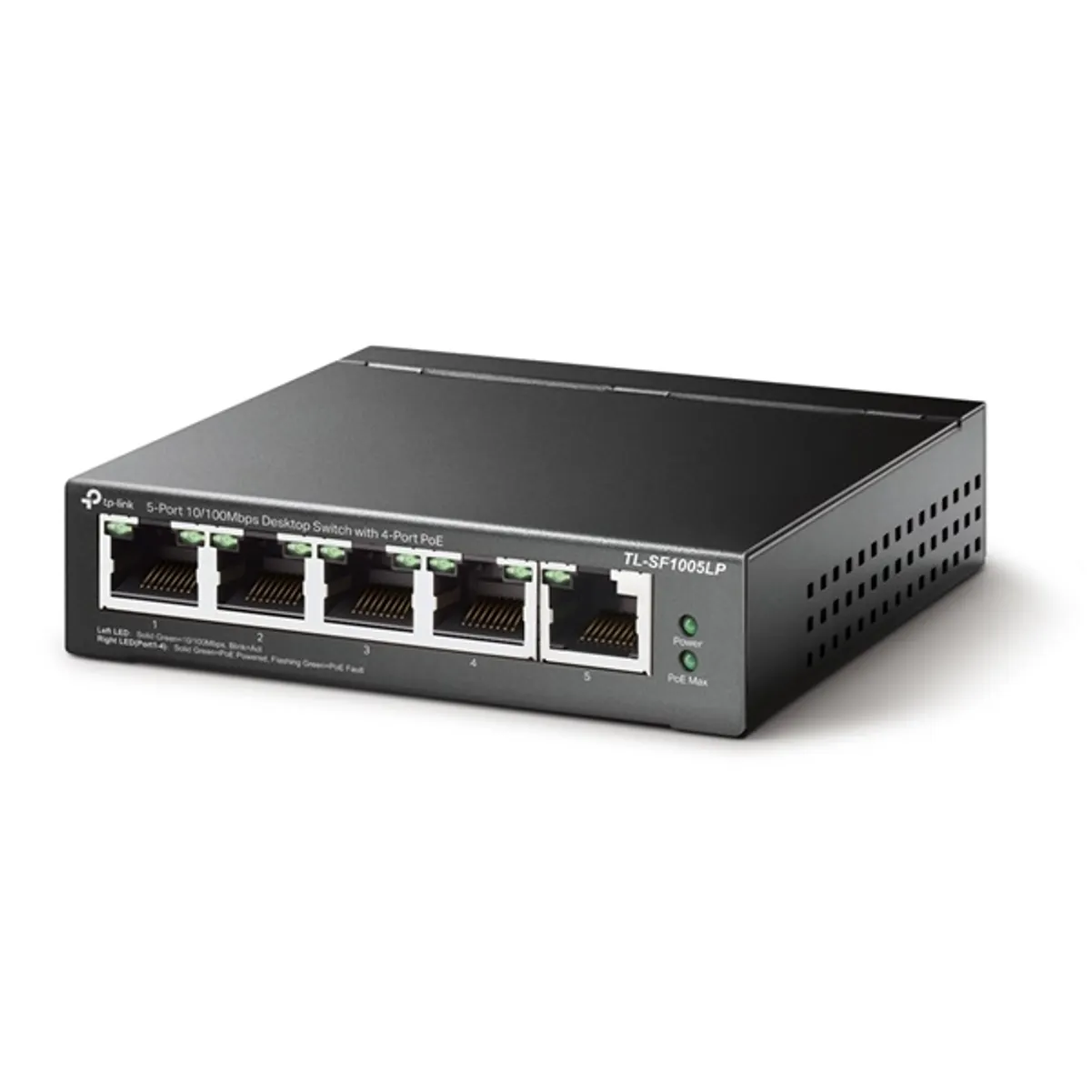 TP-LINK TL-SF1005LP 5-portos 10-100 Mbps asztali PoE switch 4 PoE porttal 41 W #2