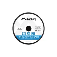 Lanberg CA-HDMI-20FB-0300-BK HDMI 2.0 M M aktív optikai AOC kábel fekete 30 m #3