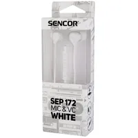Sencor 35052267 SEP 172 fülhallgató headset fehér 3,5 mm 1,2 m vezetékes mikrofonos 16 ohm #2