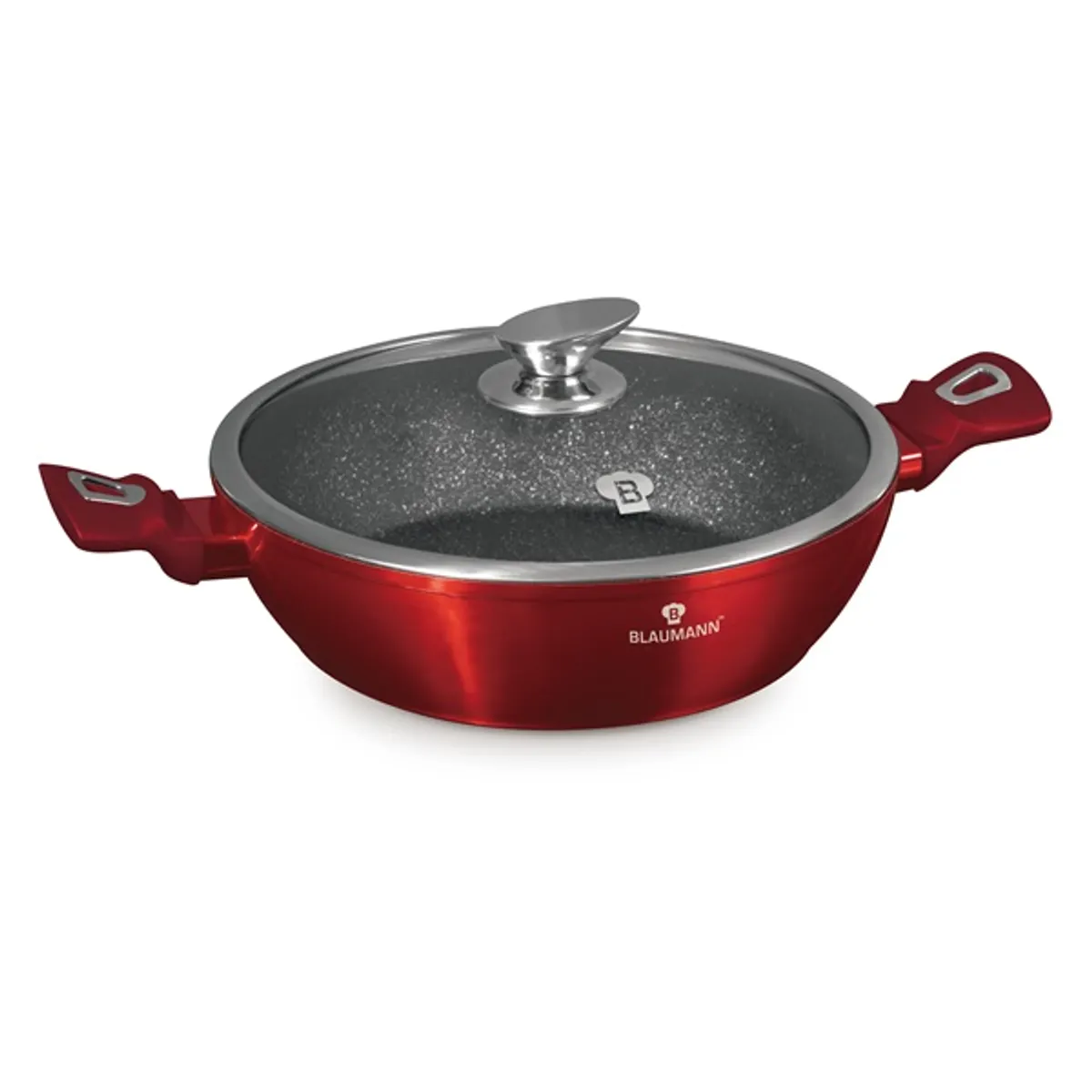 Blaumann BL-3984 burgundy collection 3,8 L 28 cm lábas fedővel alumínium tapadásmentes indukciós kompatibilis #1