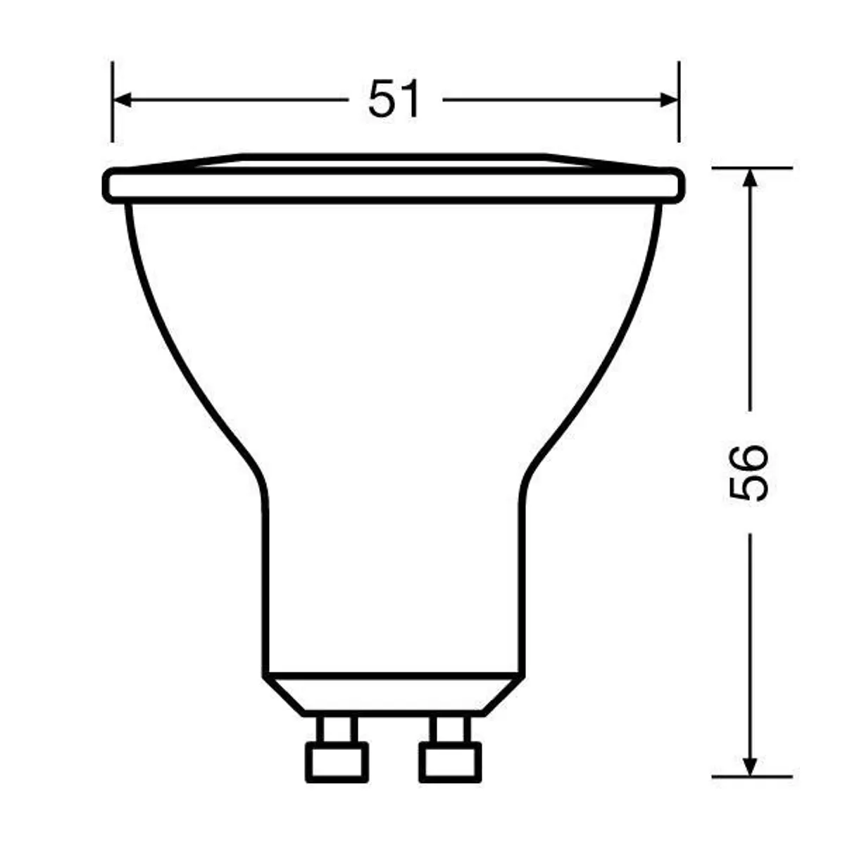 LEDVANCE 4058075198852 Value PAR16 LED spot 6W 575lm 2700K GU10 230V 120 fok #3