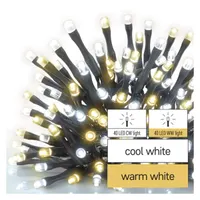 EMOS D4AN04 LED karácsonyi fényfüzér 8m 80LED IP44 kül-beltéri időzítős meleg fehér és hideg fehér #3