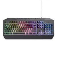 Trust 25348 GXT 836 Evocx RGB világítás USB 2.0 vezetékes numerikus billentyűzet médiavezérlő gombok csuklótámasz #10