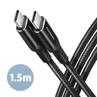 AXAGON BUCM-CM15AB USB-C USB-C kábel 150 cm fekete adat- és töltőkábel