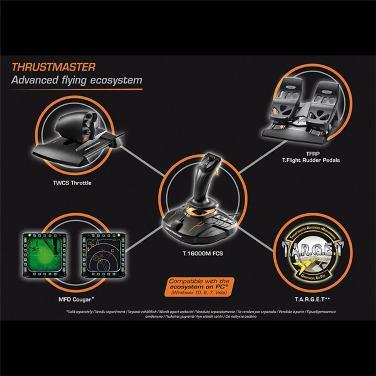 Thrustmaster 2960782 T.16000M Flight Pack vezetékes PC #4