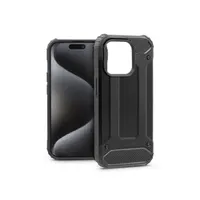 HAFFNER PT-6855 Armor hátlap iPhone 15 Pro 6,1" fekete szilikon ütésálló Apple