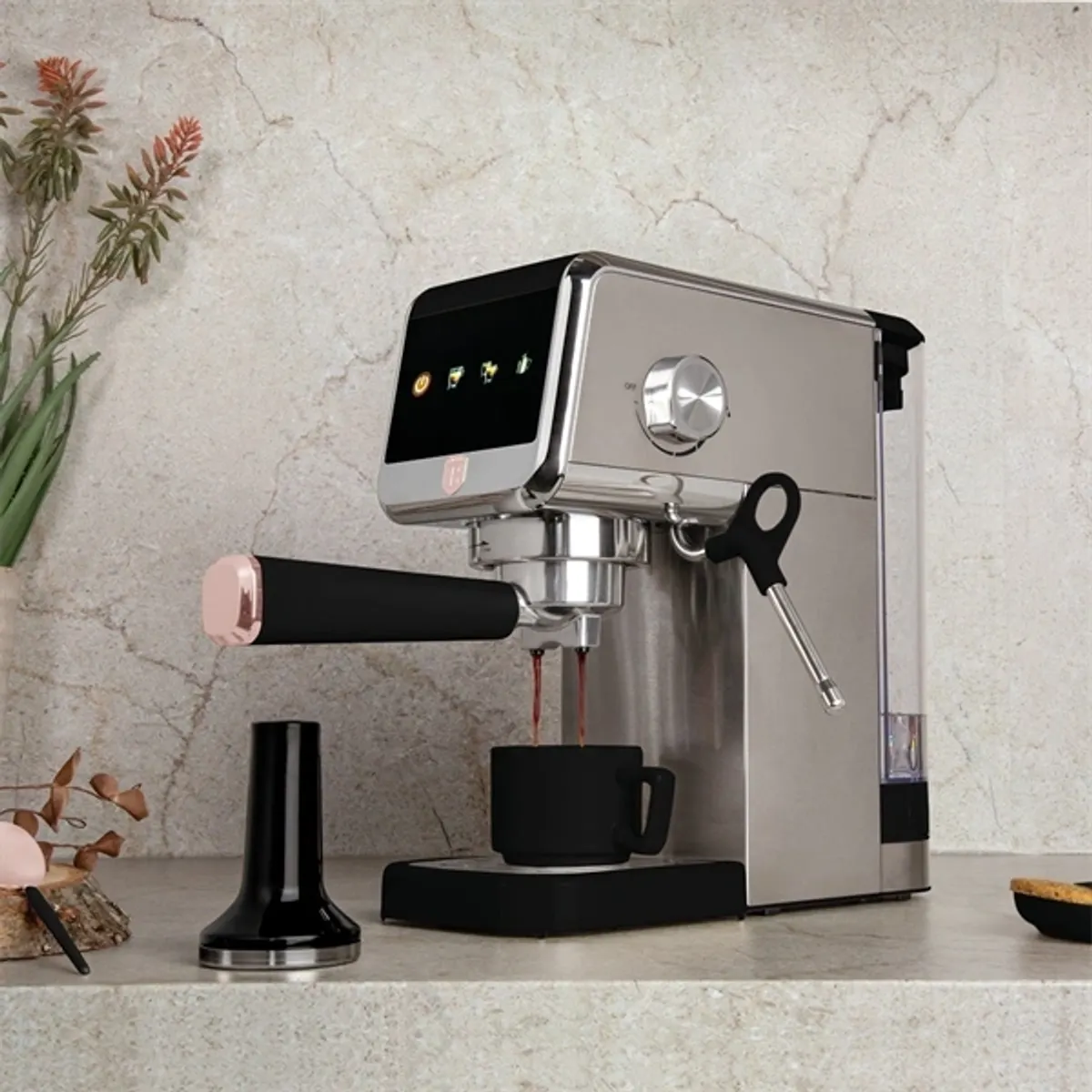 Berlinger Haus BH/9623 eszpresszó kávéfőző bordó 1,2 L 20 bar 1350 W 2 kifolyócsövek #6