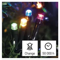 EMOS D4AM08 LED karácsonyi fényfüzér 12 m multicolor 8 üzemmód IP44 beltéri és kültéri LED integrált #7