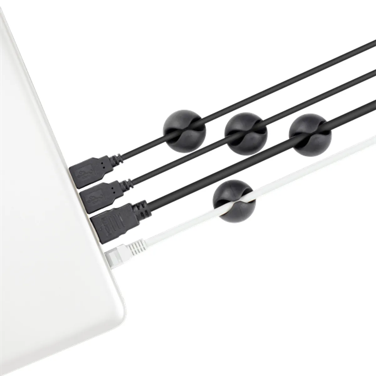 SBOX CCP-301 kábelrendező fül fekete öntapadós #2