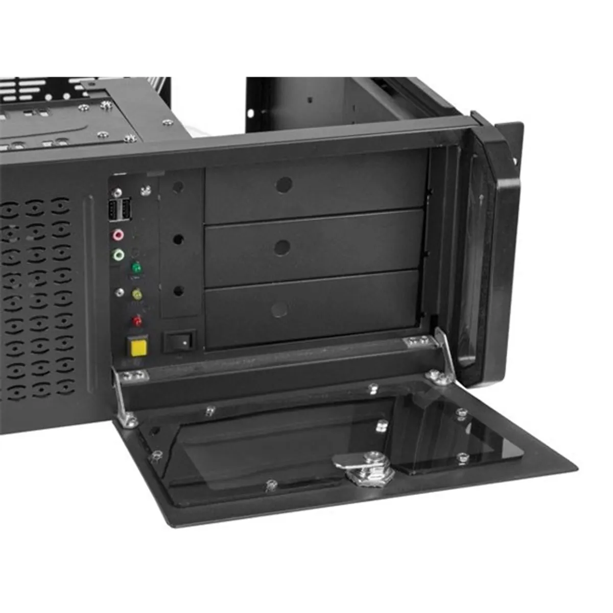 LANBERG SC01-4504-08B rack szerverház ATX 4U fekete acél 19\" 7 PCI, 6x 3,5\" belső, 1x 3,5\" külső, 3x 5,25\" külső #3