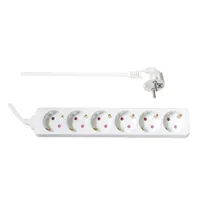 TOO PSW-630 6 aljzat elosztó 3 m 3G 1,5 mm2 fehér
