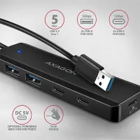 AXAGON HUE-C2A usb hub külső tápos 4-portos #2